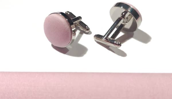 bouton de manchette rose
