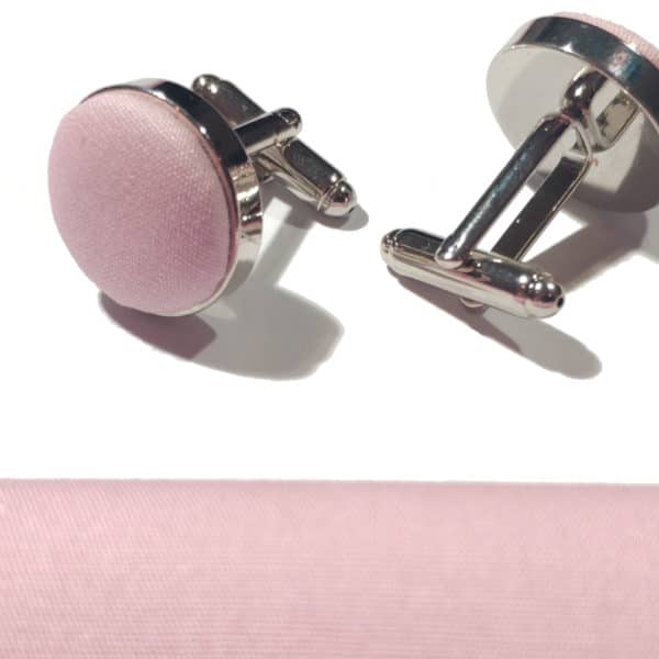 bouton de manchette rose