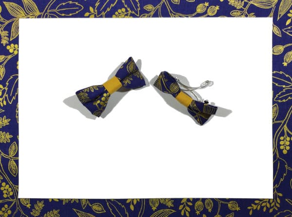 barette bleu fleuri fille