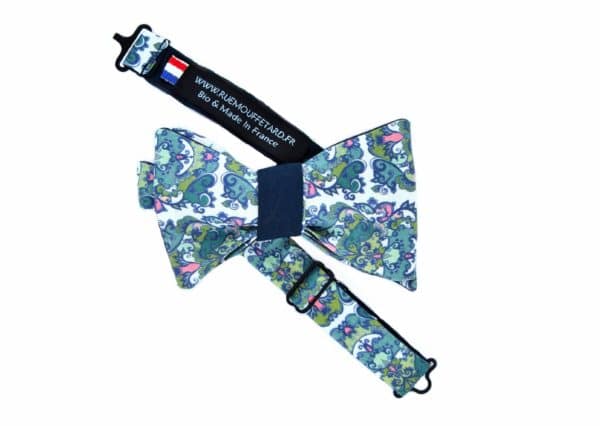 noeud papillon bleu réversible louis