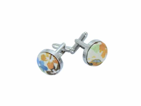 boutons de manchette nchette homme fleuri coccinelles