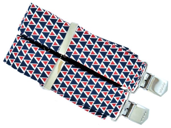 bretelles homme bleu blanc rouge