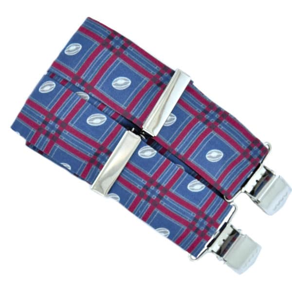 bretelles homme tartan rugby