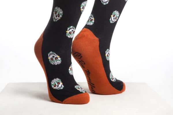 chaussette tete de mort