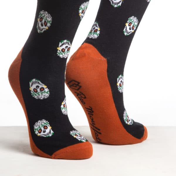 chaussette tete de mort