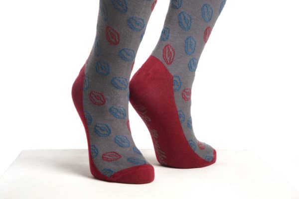 chaussette rugby rouge