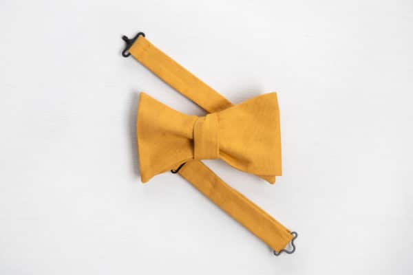noeud papillon moutarde